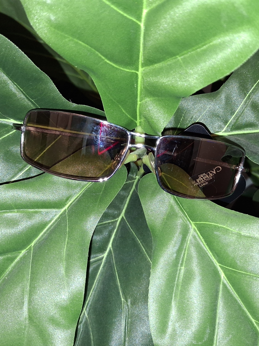 Catherine's Silver Frame Sunglasses with Brown Lenses - Picture 1 of 4